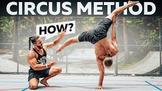 Easy Way to Learn One Arm HANDSTAND  Circus Method [upl. by Vitkun2]