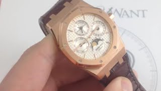 Audemars Piguet Royal Oak Perpetual Calendar 26252OR Luxury Watch Review [upl. by Nortad]