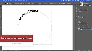 Cómo poner texto en un círculo en Illustrator 💻 [upl. by Leonhard]