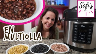 Como hacer frijoles en olla electrica Multiolla Oster [upl. by Odilia]