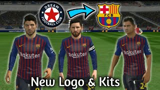 How To Import Fc Barcelona Logo And Kits In Dream League Soccer 2018 Any Device [upl. by Eesdnyl]