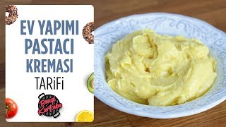 Kolay Pastacı Kreması Nasıl Yapılır  Ev Yapımı Pasta Kreması🌟 [upl. by Sonahpets]