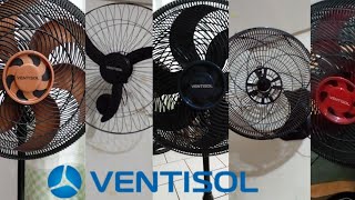 Ventiladores de mesa coluna e parede Ventisol New 60cm Turbo 40cm e Notos 40cm [upl. by Merilyn]