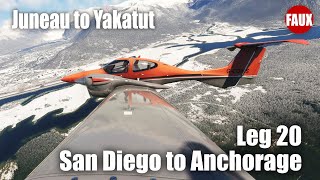 San Diego  Anchorage Leg 20  PAJN  PAYA  IFR  DA42  Pilot2ATC  Brunner Yoke\Ped  VR [upl. by Eliathan]