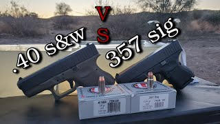 40 sampw VS 357 sig Underwood Ammo Test in Ballistics Gel [upl. by Terces561]