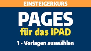 Pages für das iPad  Teil 1 Vorlagen auswählen [upl. by Xuaeb]