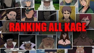 Ranking All Kage from Weakest to Strongest [upl. by Gretal]