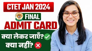 CTET 2024 Admit Cards Out by Himanshi Singh  Important Points before exam [upl. by Dynah216]