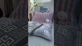 Pillowcase and pillow towel 2 in 1 Snapon pillowcase Gauze and cotton pillowcase [upl. by Vinia]