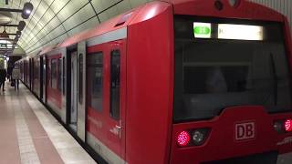 A Ride on Hamburg SBahn S1 Hamburg Flughafen to Hamburg Hauptbahnhof Germany  21 February 2019 [upl. by Aknahs]