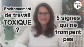 Travail TOXIQUE  5 signes qui ne trompent pas [upl. by Ennaehr]