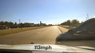 ARKANSAS STATE POLICE 147 mph chases Toyota Camry south of Memphis TN [upl. by Benson869]