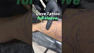 Kol Kaplama Dövmesi yaptık  güvercin dövmesi  Dove Tattoos [upl. by Rialb484]