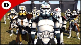 COMMANDER WOLFFE RESCUES CLONE COMMANDERS  Men of War Star Wars Mod [upl. by Lyall]