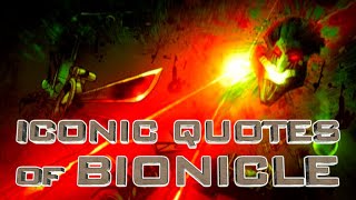 Iconic Quotes of BIONICLE  Zaktan [upl. by Esorbma]