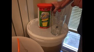 Coopers Lager 40 Pint Home Brew Beer Kit our experience  Part 1 [upl. by Yelsnit]