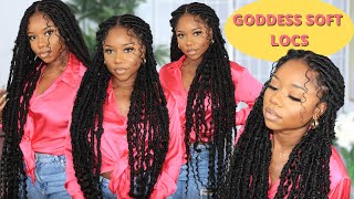 GODDESS SOFT LOCS TUTORIAL  STEPBYSTEP CROCHET METHOD  Chev B [upl. by Horacio940]