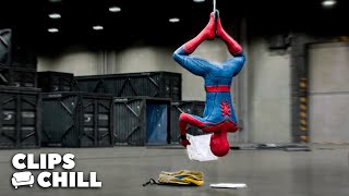 Peter Parker’s Struggle to Escape the Warehouse  SpiderMan Homecoming Tom Holland [upl. by Nayd]