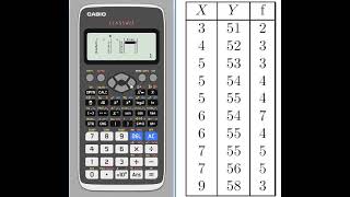 Estadística Bidimensional con Casio Classwiz [upl. by Aivizt]