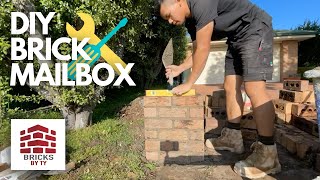 Unique DIY Brick Mailbox  BRICKLAYING AUSTRALIA [upl. by Anauj]