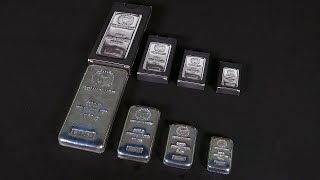 Germania Mint 5oz amp 10oz SILVER CAST BULLION BARS [upl. by Ytteb]