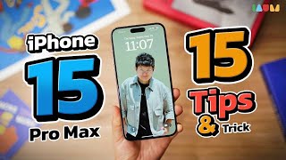 สอนใช้ iPhone 15 Pro Max  15 Tips amp Tricks รู้ไว้ใช้คุ้ม 48900 บ [upl. by Hanala]