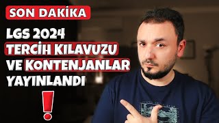 Dikkat  LGS 2024 TERCİH Kılavuzu Yayınlandı  TÜM DETAYLAR [upl. by Lynda494]