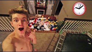 ULTIMATE 24 HOUR INDOOR FOAM PIT CHALLENGE [upl. by Aener]