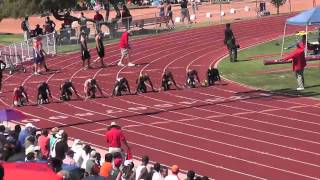 100 Meter Final  Arizona High School Boys Division 1  State Championship Track Meet [upl. by Lanny825]