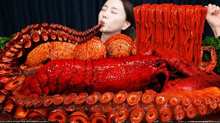 초대왕 문어다리 🔥 랍스터 해물 볶음짬뽕 먹방 레시피 Giant Octopus Legs Lobster StirFried Jjamppong Mukbang ASMR Ssoyoung [upl. by Comyns]