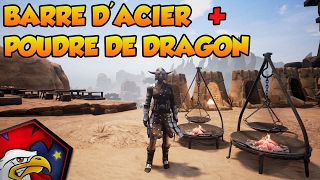 TUTO CONAN EXILES FR 5 Barre dacier  Poudre de Dragon [upl. by Vasileior]