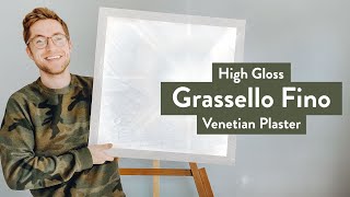 GRASSELLO FINO  high gloss venetian plaster [upl. by Aissila]