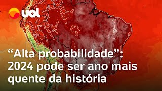 Onda de calor extremo ONU aponta para alta probabilidade de 2024 ser ano mais quente da história [upl. by Ened]