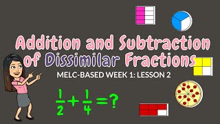 ADDITION amp SUBTRACTION OF DISSIMILAR FRACTIONS  GRADE 6 [upl. by Yeslrahc389]