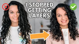 WHY I STOPPED GETTING LAYERS IN MY CURLY HAIR [upl. by Narut]