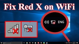 How to Fix Red X on WiFi Windows 10 [upl. by Itsyrc440]