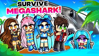 Survive the MEGA SHARK in Roblox [upl. by Dalpe349]