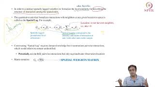 Spatial weights matrix CH26SP swayamprabha [upl. by Dinan731]