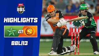 Melbourne Stars v Perth Scorchers  BBL13 [upl. by Amilah257]