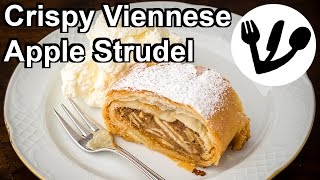 Apple Strudel  The Crispy Viennese Treat Apfelstrudel Recipe [upl. by Peter863]