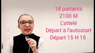 PRONOSTIC PMU QUINTÉ  DIMANCHE 11 FÉVRIER À VINCENNES RÉUNION 1 COURSE 3 pronosticdujourcaro [upl. by Liscomb]