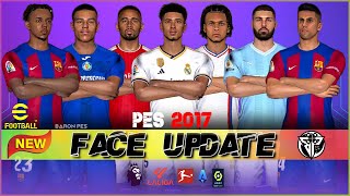 PES 2017 FACE UPDATE LIKE Efootball 2024 [upl. by Gerger]