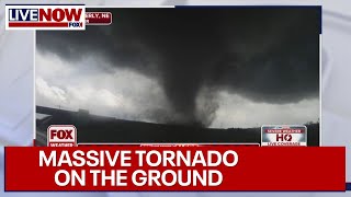 WATCH Violent tornado in Nebraska  LiveNOW from FOX [upl. by Oicaroh]