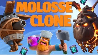 Un DECK MOLOSSE CLONE ÉCRASANT  sur Clash Royale [upl. by Hadeis680]