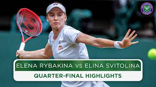 Ruthless from Rybakina  Elena Rybakina vs Elina Svitolina  Highlights  Wimbledon 2024 [upl. by Alleirbag]