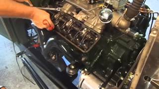 How to adjust valve lash on a Y Block Ford V8 [upl. by Etnaik981]