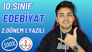 10Sınıf Edebiyat 2Dönem 1Yazılı Çözümü🔥  \u00100 MEB Uyumlu  ymileyazilimvar [upl. by Kopaz132]