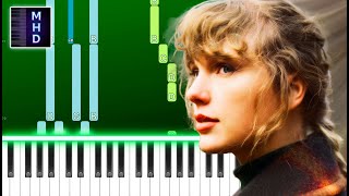 Taylor Swift  willow Piano Tutorial Easy [upl. by Gerrald]