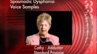 Spasmodic Dysphonia Voice Samples [upl. by Abbub]