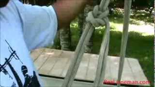 Real Lineman Bowline on a Bight [upl. by Ydeh]